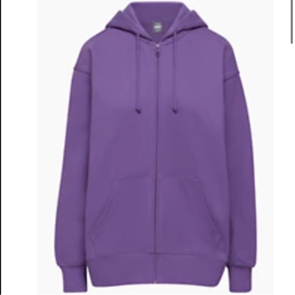 Aritzia Tna Terry Fleece Boyfriend Zip Hoodie